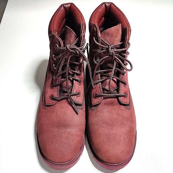 Timberland burgundy waterproof suede boots - Picture 2 of 11